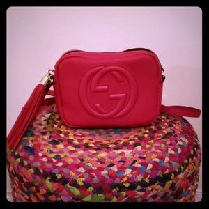 GUCCI RED SOHO DISCO BAG